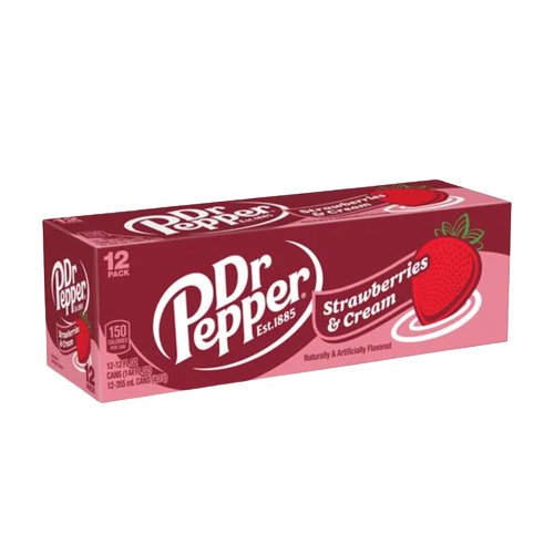 Dr Pepper - Strawberries and Cream - 355ml