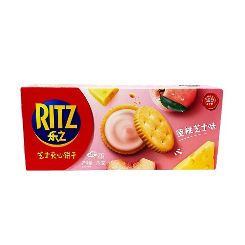 Ritz - Peach Cheese Flavor Sandwich Cookies - 218g - Sugar Daddy's