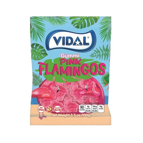 Vidal - Gummi Pink Flamingos - 100g - Sugar Daddy's