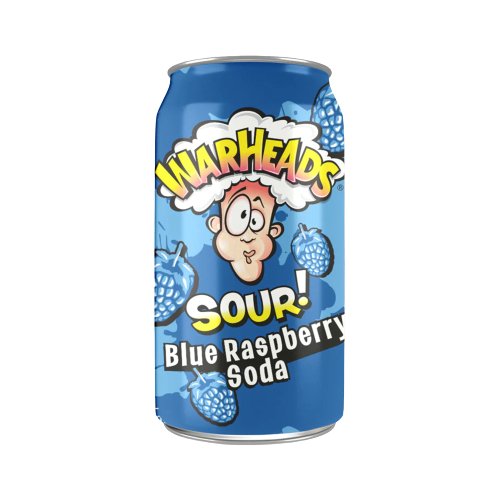 Warheads - Sour Blue Raspberry Soda - 355ml - Sugar Daddy's