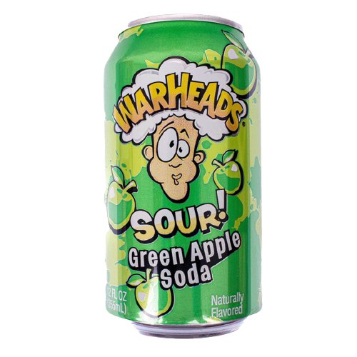 Warheads - Sour Green Apple Soda - 355ml - Sugar Daddy's